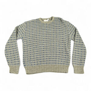 Vintage Christopher Michael Sweater Adult MEDIUM Brown Chunky Knit Oversized 90s